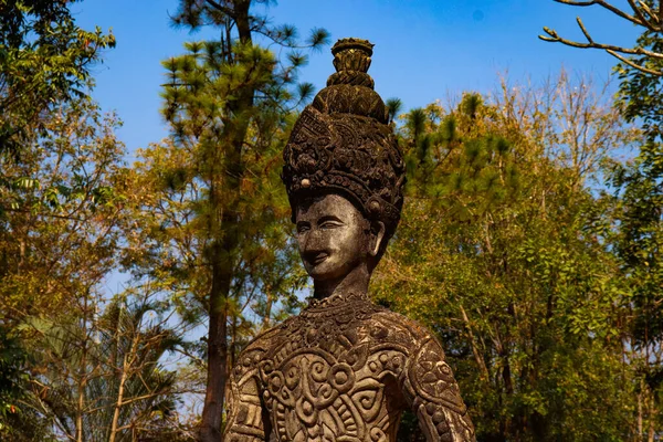 Monuments Dans Temple Thaïlande — Photo