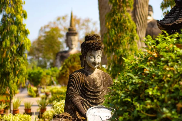 Estátua Buddha Wat Mahathat Bangkok Tailândia — Fotografia de Stock