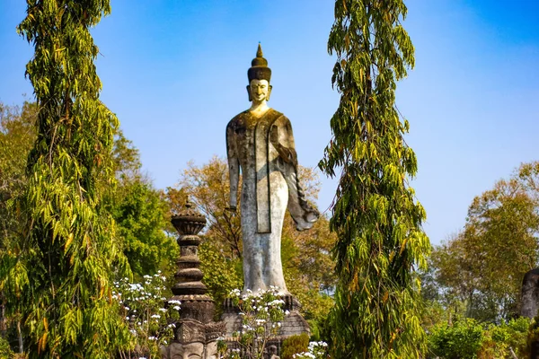 Skulptur Architektur Und Symbole Des Buddhismus Thailand Südostasien — Stockfoto
