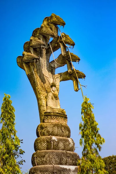 Monumento Nel Tempio Thailandia — Foto Stock