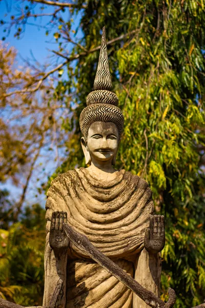 Thaiföld Nong Khai Vagyok Buddha Park — Stock Fotó