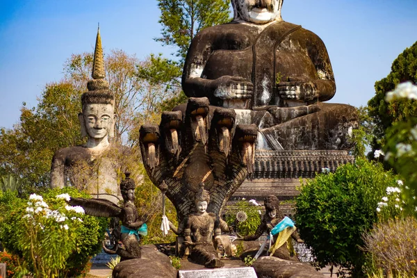 Thailand Jag Heter Nong Khai Buddha Park — Stockfoto