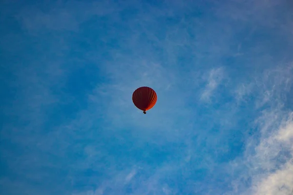 Balony Wschód Słońca Bagan Myanmr — Zdjęcie stockowe