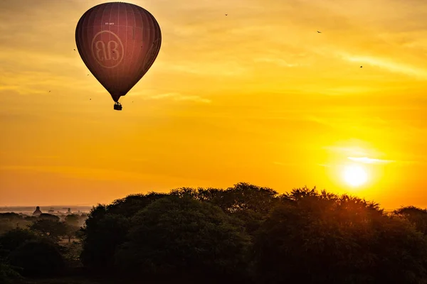 Baloons Sunrise Багане Мьянма — стоковое фото