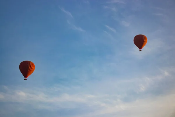 Bagan Gün Doğumu Balonları Bay Myanmr — Stok fotoğraf