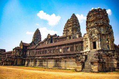 Antik tapınak Angkor Wat Kamboçya 'da