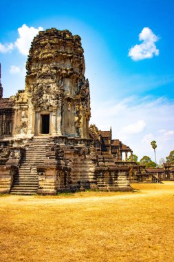 Antik tapınak Angkor Wat Kamboçya 'da