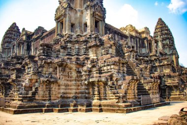 Antik tapınak Angkor Wat Kamboçya 'da