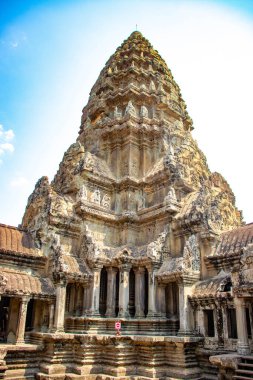 Antik tapınak Angkor Wat Kamboçya 'da
