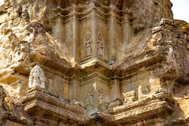 Angkor Wat Tapınağı, Kamboçya 'daki uzak mimari manzarası