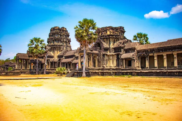 Templos Antigos Angkor Wat Cambodia — Fotografia de Stock