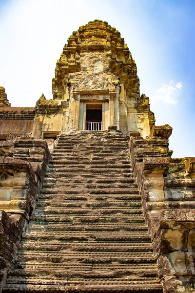 Starověký Chrám Angkor Wat Kambodži — Stock fotografie