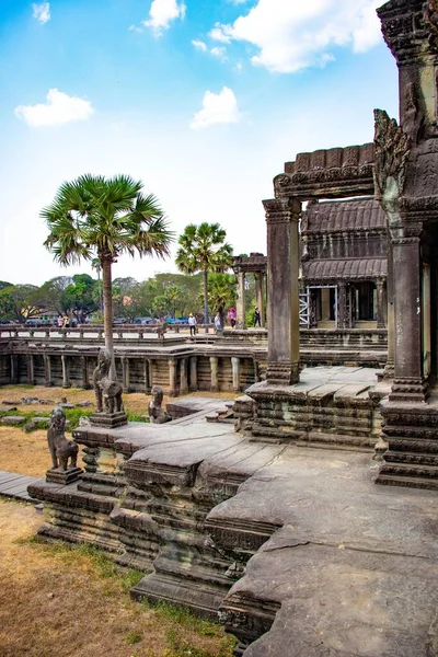 Architecture Style Asiatique Temple Angkor Wat Cambodge — Photo