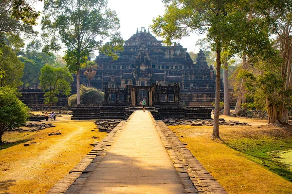 Βουδιστικός Ναός Angkor Wat Καμπότζη — Φωτογραφία Αρχείου