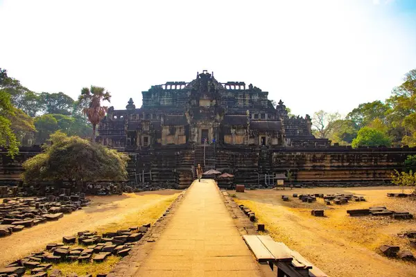 Βουδιστικός Ναός Angkor Wat Καμπότζη — Φωτογραφία Αρχείου