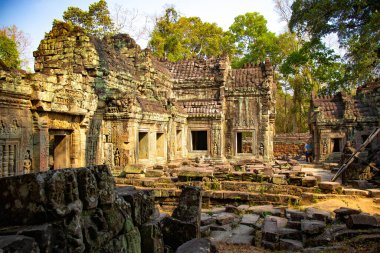 Antik tapınak Angkor Wat Kamboçya 'da