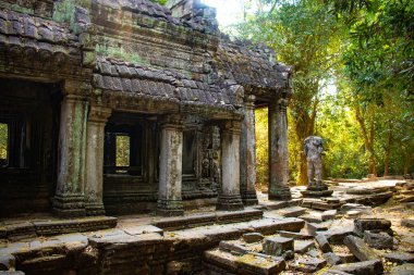 Antik tapınak Angkor Wat Kamboçya 'da