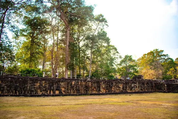 Βουδιστικός Ναός Angkor Wat Καμπότζη — Φωτογραφία Αρχείου