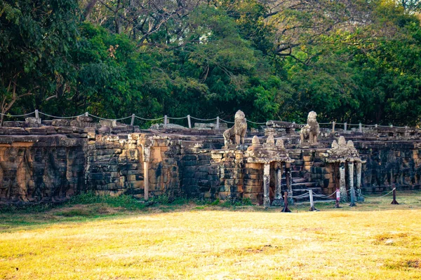 Buddhistisk Tempel Angkor Wat Cambodja - Stock-foto