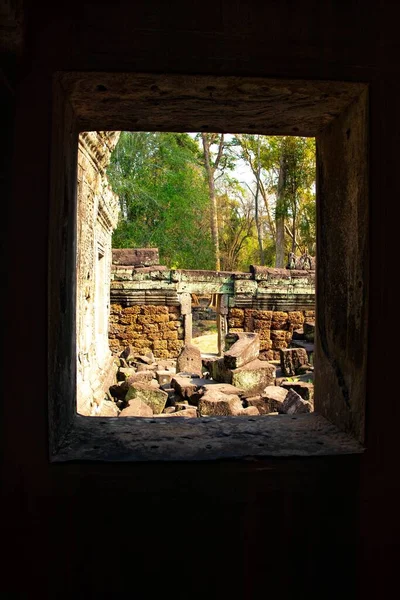 Forntida Tempel Angkor Wat Kambodja — Stockfoto