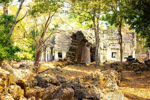 Starověký Chrám Angkor Wat Kambodži — Stock fotografie