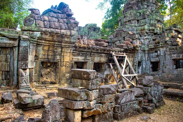 Starověký Chrám Angkor Wat Kambodži — Stock fotografie