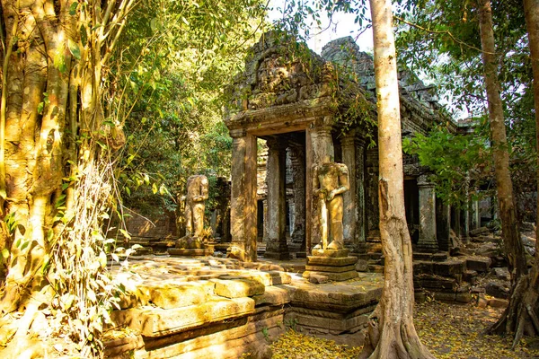 Forntida Tempel Angkor Wat Kambodja — Stockfoto