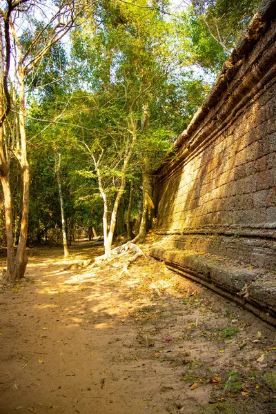 Angkor Wat Tapınağının Kalıntıları Kamboçya — Stok fotoğraf