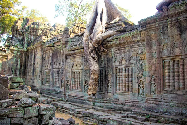 Έδαφος Angkor Wat Ερείπια Ναού Καμπότζη — Φωτογραφία Αρχείου