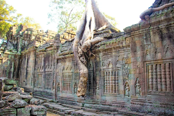 Ruiny Świątyni Angkor Wat Kambodża — Zdjęcie stockowe