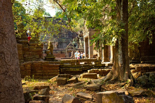Kamenný Chrám Angkor Wat Kambodža — Stock fotografie