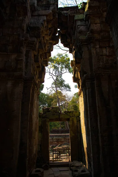 Angkor Wat Chrám Architektura Kambodža — Stock fotografie