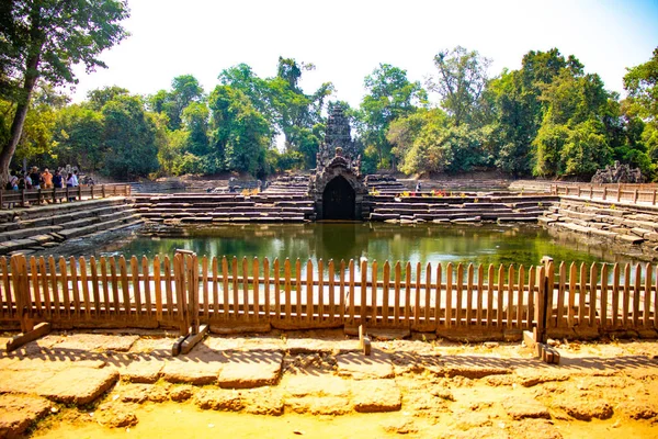 Arquitetura Templo Angkor Wat Camboja — Fotografia de Stock