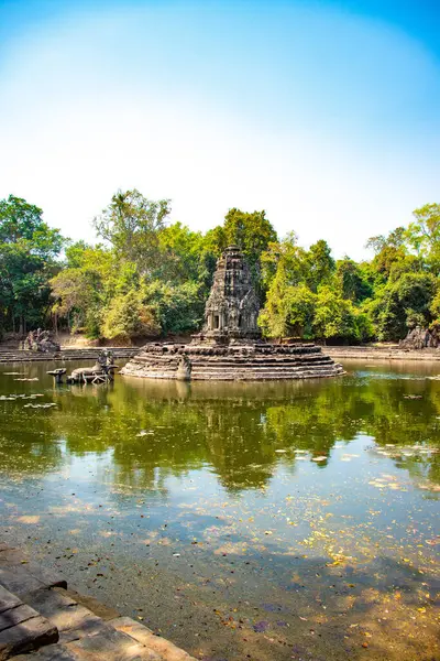 Arquitetura Templo Angkor Wat Camboja — Fotografia de Stock