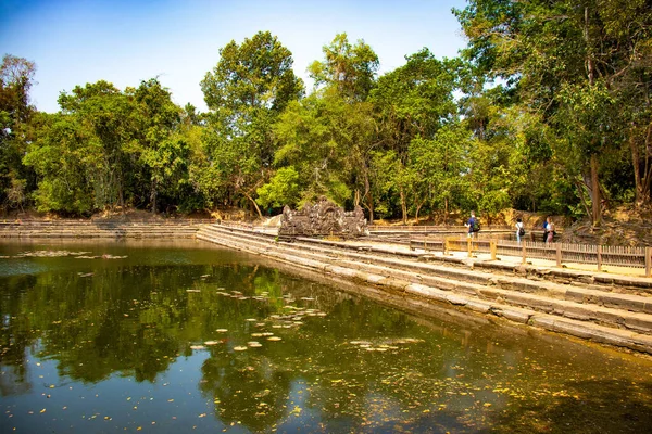 Architektura Świątyni Angkor Wat Kambodża — Zdjęcie stockowe