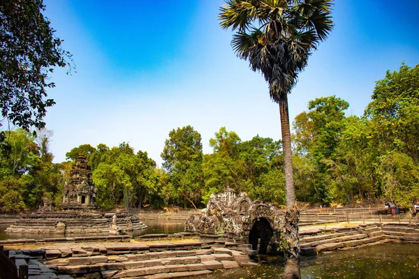 Architettura Del Tempio Angkor Wat Cambogia — Foto Stock