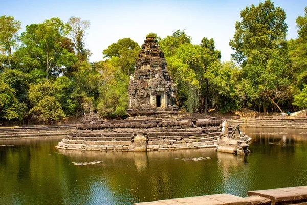 Architektura Świątyni Angkor Wat Kambodża — Zdjęcie stockowe