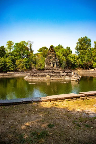 Angkor Wat Chrám Architektura Kambodža — Stock fotografie