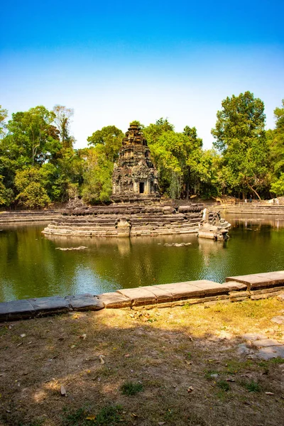 Kamienna Świątynia Angkor Wat Kambodża — Zdjęcie stockowe