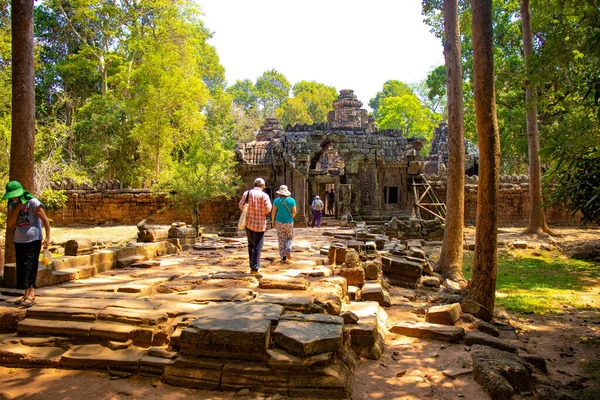 Kamenný Chrám Angkor Wat Kambodža — Stock fotografie