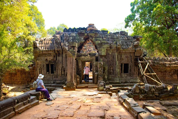 Steintempel Angkor Wat Kambodscha — Stockfoto