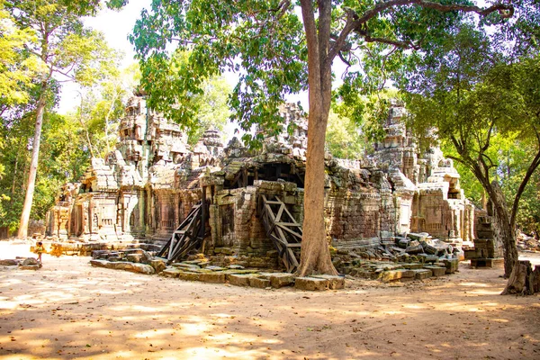 Stenen Tempel Angkor Wat Cambodja — Stockfoto