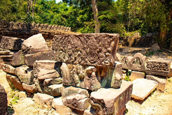 Tempio Pietra Angkor Wat Cambogia — Foto Stock