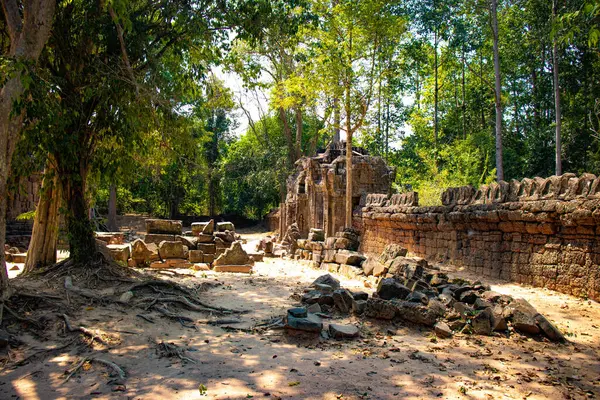 Tempio Pietra Angkor Wat Cambogia — Foto Stock