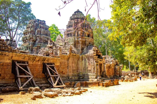 Templu Piatră Angkor Wat Cambodgia — Fotografie, imagine de stoc