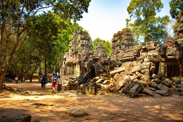 Stenen Tempel Angkor Wat Cambodja — Stockfoto