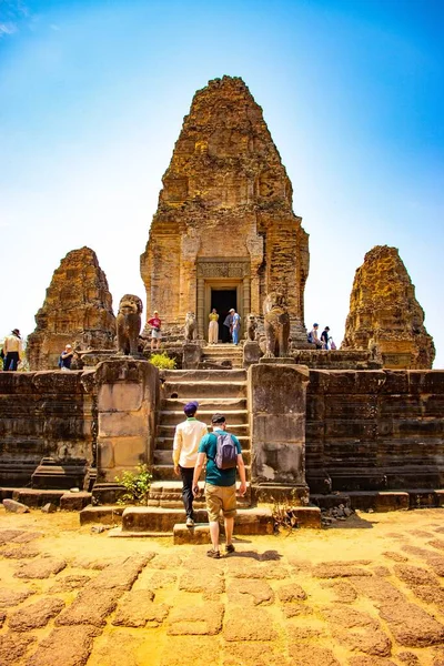 Angkor Wat Temple Durante Dia Camboja — Fotografia de Stock