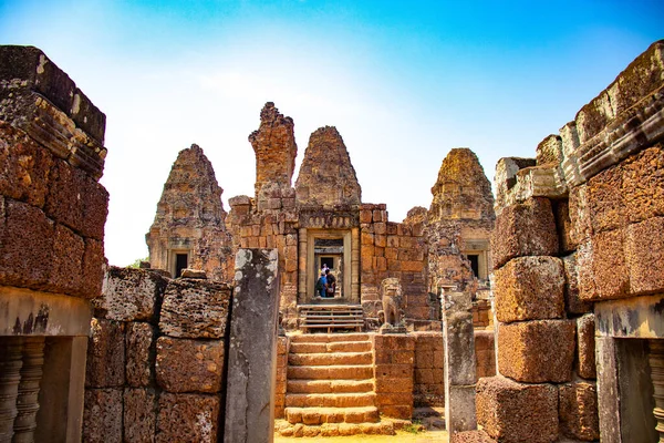 Храм Ангкор Ват Днем Камбоджа — стоковое фото