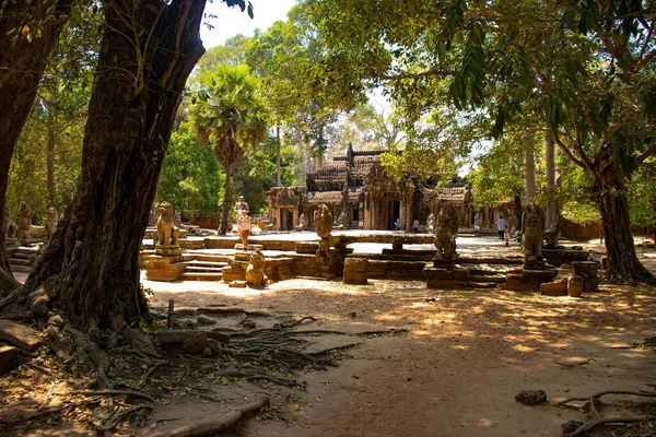 Angkor Wat Temple Overdag Cambodja — Stockfoto