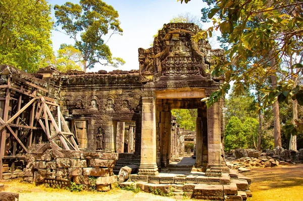 Ruïnes Van Tempel Angkor Wat Cambodja — Stockfoto